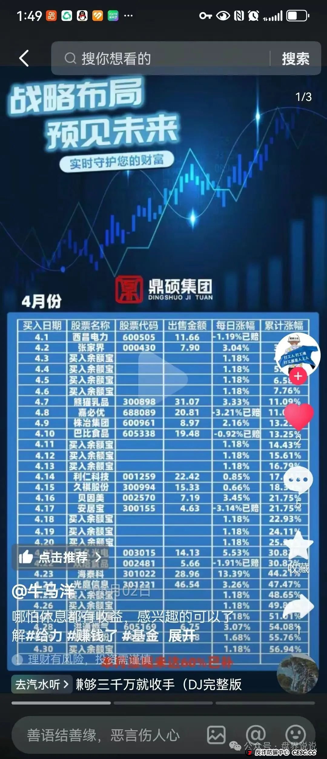 “胜利资本”鼎硕集团股票跟单骗局,已经单割 马上全线崩盘。(4) “胜利资本”鼎硕集团股票跟单骗局,已经单割 马上全线崩盘。(4)