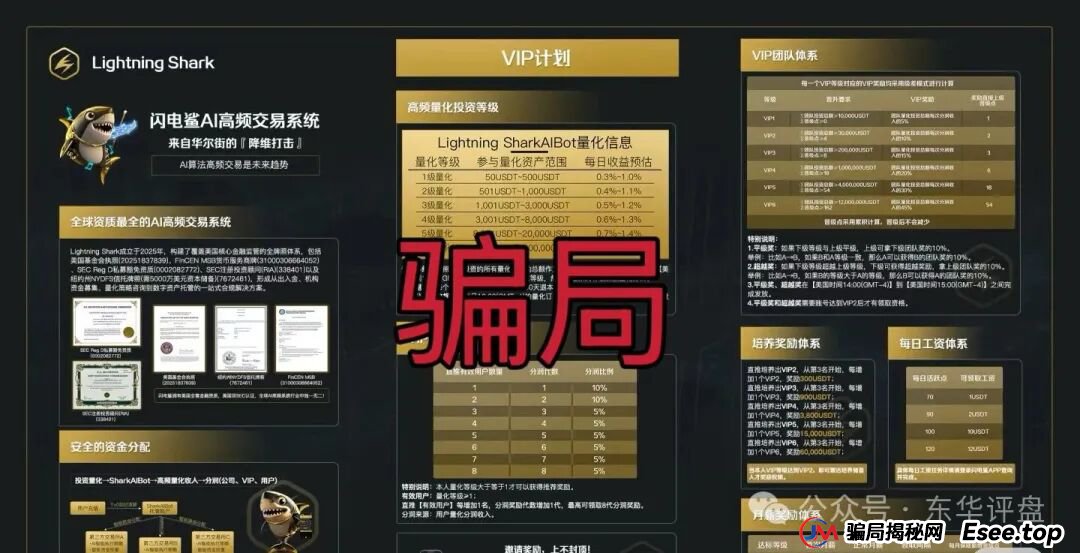 VAX(VaultX)骗局跑路后,诈骗团伙再次开盘闪电鲨AI高频量化资金盘骗局继续收割韭菜,绝对的一轮圈韭菜盘,看见一定要远离!(1) VAX(VaultX)骗局跑路后,诈骗团伙再次开盘闪电鲨AI高频量化资金盘骗局继续收割韭菜,绝对的一轮圈韭菜盘,看见一定要远离!(1)