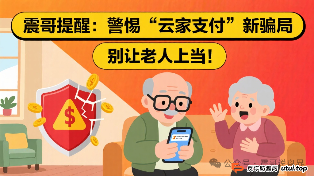 震哥提醒:警惕“云家支付”新骗局,别让老人上当!(1) 震哥提醒:警惕“云家支付”新骗局,别让老人上当!(1)