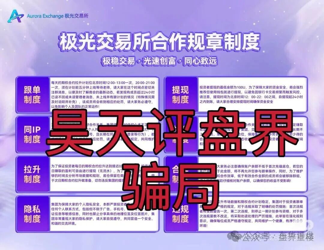 资金盘 | 极光交易所(众恒集团)合约跟单骗局,揭露不为人知的真相,马上要崩盘跑路了!(5) 资金盘 | 极光交易所(众恒集团)合约跟单骗局,揭露不为人知的真相,马上要崩盘跑路了!(5)