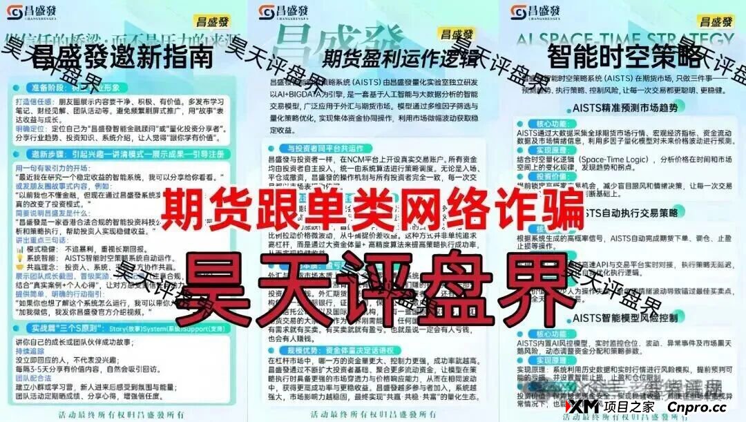 紧急预警：“昌盛发”期货资金盘骗局，冒充正规公司大量投诉文章，操盘手林