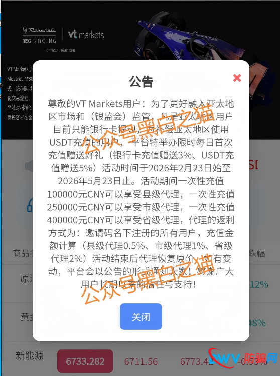 外汇盘｜境外“Vt Markets”遭仿冒，国内吸金不止，杀猪盘骗局又起......(6)